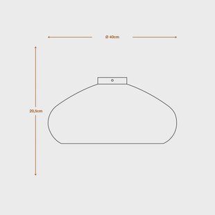 LEDVANCE plafondlamp, Ø 40 cm, bruin, golfkarton, E27