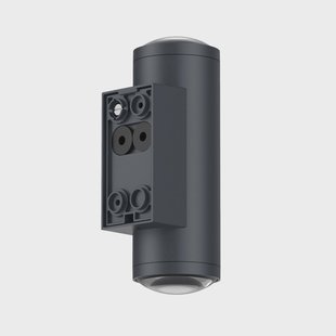 LCD LED buiten wandlamp 5155, 2 x 4 W, up & down, grafiet, aluminium