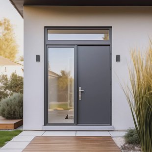 LCD Buitenwandlamp 5160, zwart, aluminium, glas, 2 x GU10