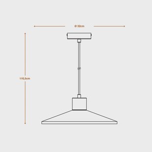LEDVANCE Concrete Wood hanglamp, Ø 32 cm, beton, grijs