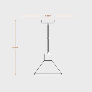 LEDVANCE Concrete Wood hanglamp, Ø 22 cm, beton, grijs
