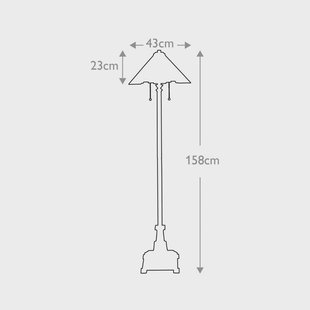 QUOIZEL Inglenook vloerlamp, Tiffany stijl, brons, hoogte 158 cm