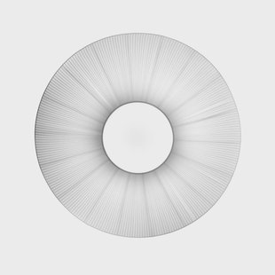 Bover plafondlamp Siam 120, hoogte 61 cm, nikkel/wit