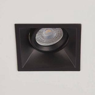 Searchlight Inbouwlamp Slim Trim Square, zwart, 9 x 9 cm, aluminium, GU10