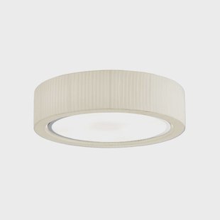 Bover plafondlamp Urban, zilver/crèmekleurig, Ø 60 cm