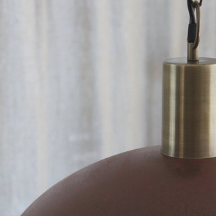 PR Home hanglamp Alton, Ø 60 cm, roestkleurig, metaal, E27