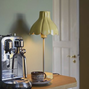 PR Home Wera tafellamp, geel/groen, hoogte 47 cm, metaal