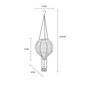 Globo LED lamp op zonne-energie 36136B Luchtballon, kleurrijk, kunststof