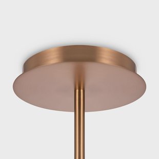 Maytoni hanglamp Erich, messing rosé, glas/metaal 12-lamps.