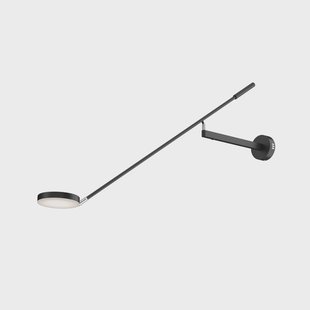 Maytoni LED wandlamp Fad, zwart, metaal 100 cm verstelbaar