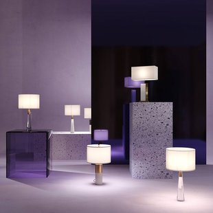 Maytoni tafellamp Bianco wit hoogte 67,5 cm textiel/albast