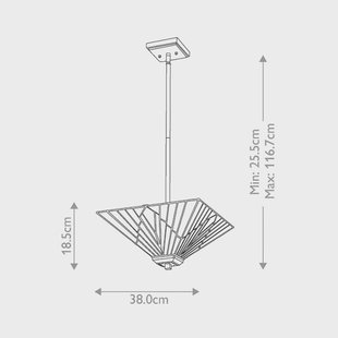 Elstead Alderley plafondlamp, in hoogte verstelbaar, Tiffany stijl