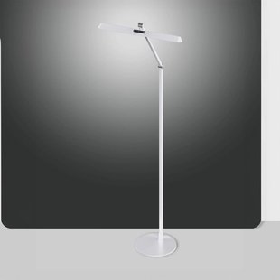 Fabas Luce LED vloerlamp Beba, wit, hoogte 110 cm, CCT, dimmer