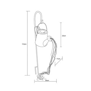 Globo LED lamp op zonne-energie 33652, zilver, gieter, grondspies, metaal