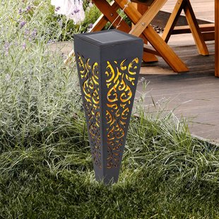 Globo LED grondspies lamp 33578-3, zwart, kunststof, 3 stuks