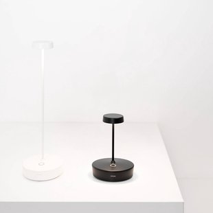 Zafferano LED tafellamp Swap mini, zwart, 15 cm IP65