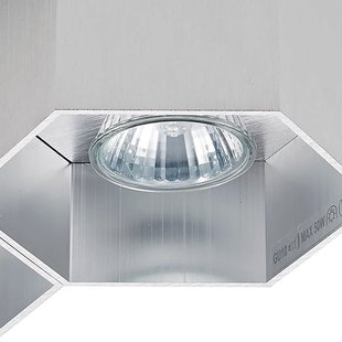 Zuma Line Polygon CL - opbouwspot 2L - 22 x 12 x 10 cm - zilver