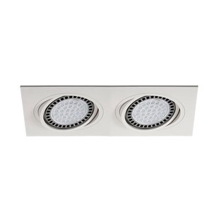 Zuma Line Boxy DL 2 - inbouwspot 2L - 350 x 180 mm, 315 x 155 mm inbouwmaat - wit