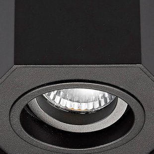 Zuma Line Polygon CL R - opbouwspot 1L - 12 x 12 cm - zwart