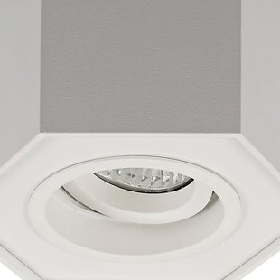 Zuma Line Polygon CL R - opbouwspot 1L - 12 x 12 cm - wit