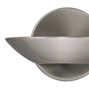 Searchlight Wall - wandverlichting - 17 x 11 cm - 8W LED incl. - satijn zilver