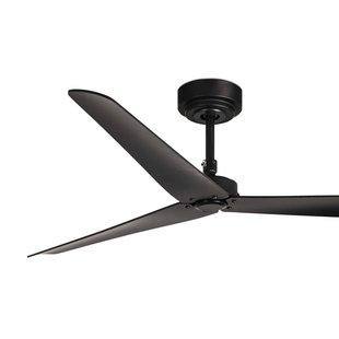 Faro Milos - plafondventilator met afstandsbediening - Ø 132 cm - mat zwart