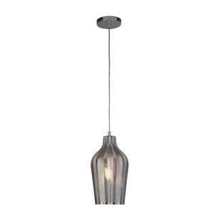 Searchlight Chevron - hanglamp - Ø 17,5 x 145 cm - chroom