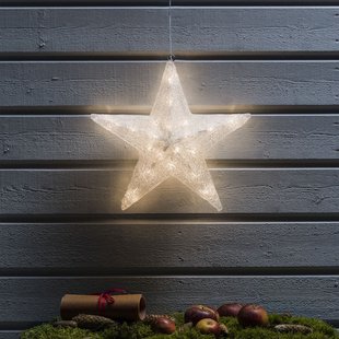 Konstsmide kerstverlichting - ster - 40 x 10 x 40 cm - IP44 - transparant