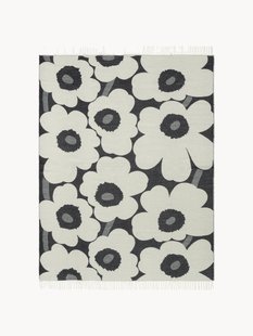 Dubbelzijdige deken Unikko met franjes