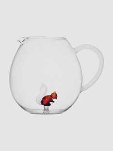 Handgemaakte karaf Animal Farm van borosilicaatglas, 2.9 L