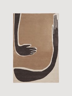 Handgetuft wollen vloerkleed Pose