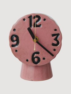 Handbeschilderde tafelklok Retro van keramiek