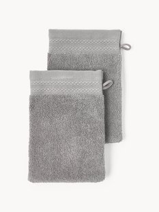 Washandschoenen Premium van biologisch katoen, 2 stuks