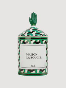 Handgemaakte geurkaars Rivioli (Gurjum, Geranium &amp; Saffraan)