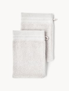 Washandschoenen Premium van biologisch katoen, 2 stuks