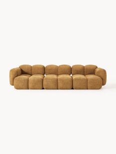 Modulaire bank Tayla (4-zits) van teddy boucl&eacute;