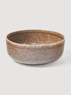 Handgemaakte saladeschaal Danza met reactief glazuur