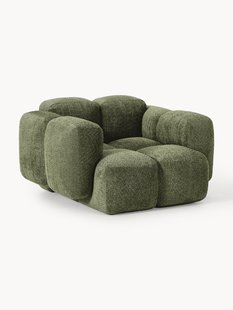 Loungefauteuil Tayla van teddy boucl&eacute;