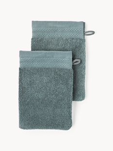 Washandschoenen Premium van biologisch katoen, 2 stuks