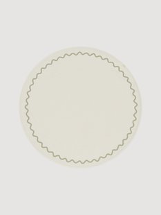 Ronde speelmat Vibes van katoen