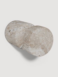 Travertin wandhaken Disa, 2 stuks