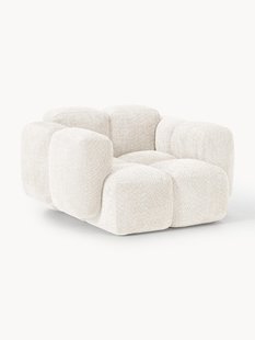 Loungefauteuil Tayla van teddy boucl&eacute;