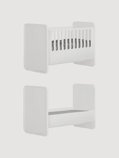 Babybedje met verlenging tot peuterbed, 70 x 120/160 cm