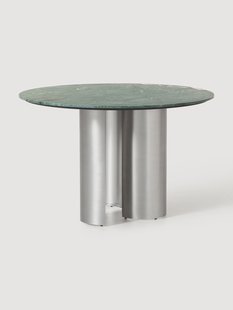 Ronde eettafel Noam met marmeren tafelblad, in verschillende formaten