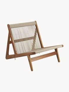 Handgemaakte tuin loungefauteuil MR01 Initial van Iroko hout