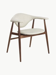 Armstoel Masculo van walnoothout