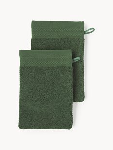 Washandschoenen Premium van biologisch katoen, 2 stuks