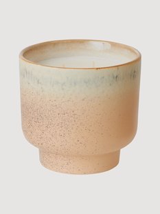 Handgemaakte 2-lonts geurkaars 70&#039;s (pepermunt &amp; meiklokje)