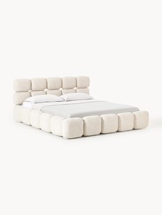 Gestoffeerd bed Tayla van boucl&eacute;