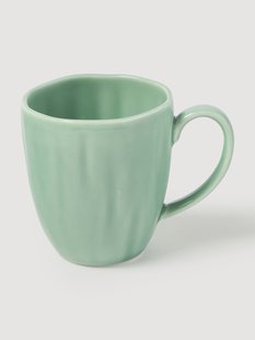 Porseleinen mokken Sali met reli&euml;f, 4 stuks